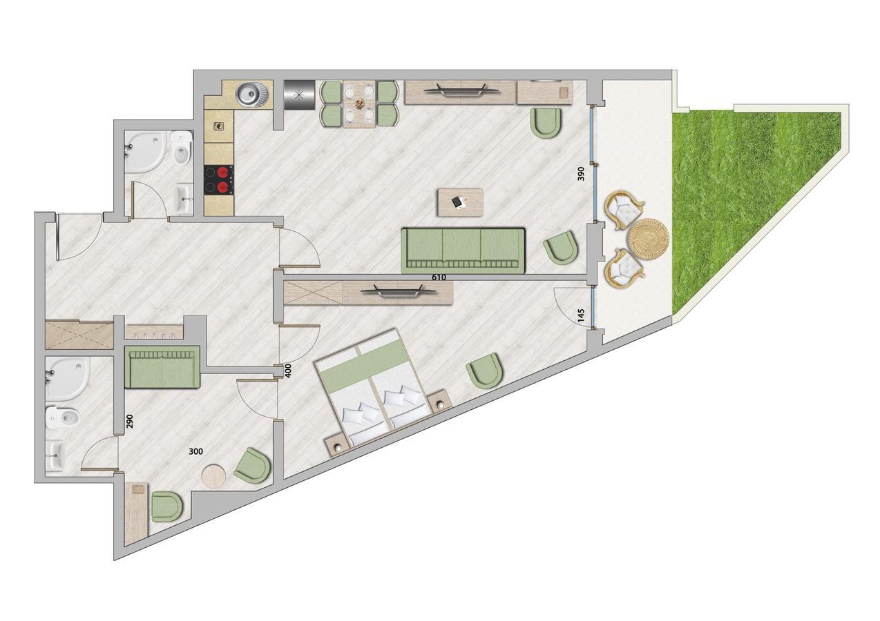 Aparthotel Belvedere Residence Becici Budva Rom bilde